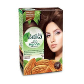 Vatika Henna Hair Colour Henna & Almond No.4 Natural Brown - 10g - ShopXonline